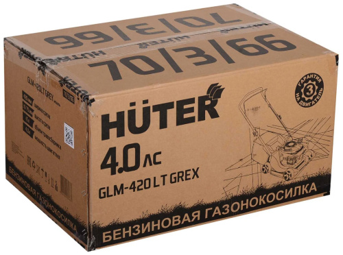 Газонокосилка бензиновая Huter GLM-420LT Grey фото 9