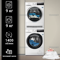 Комплект стиральной и сушильной машины Electrolux EW6F3492ACE + EW8D394ME