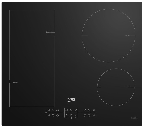 Электрическая варочная панель Beko BHI6420KFBB, черная